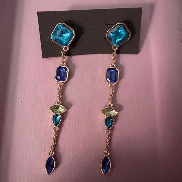 Vince Camuto Blue Dangle Earrings - Picture 1 of 1